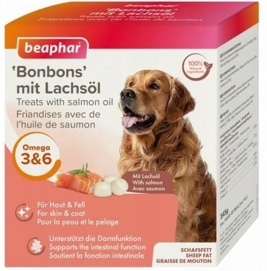 BEAPHAR Lachsöl Bonbons Praliny z łososiem 40 szt.