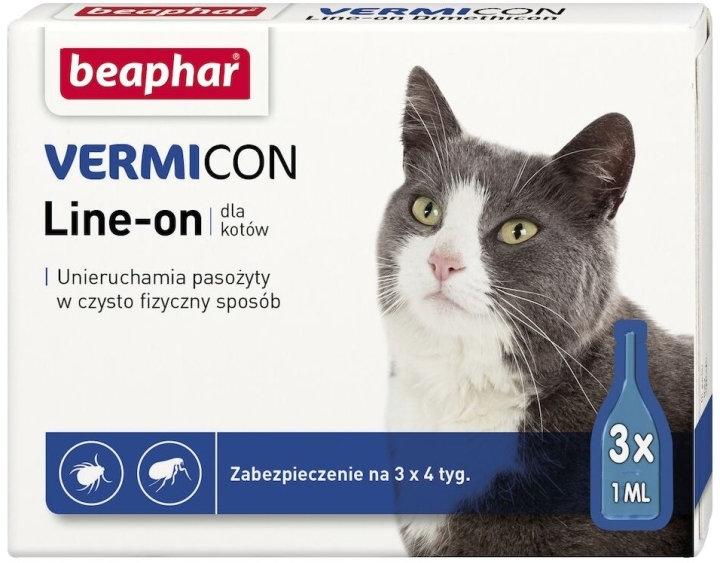 BEAPHAR Vermicon Line-On Cat 3x1ml