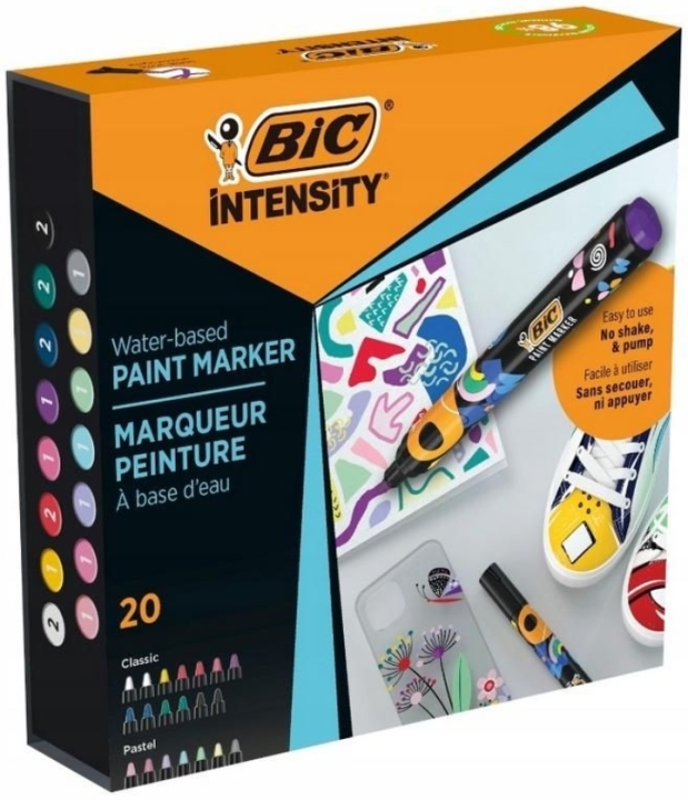 BIC Markery akrylowe 20 sztuk
