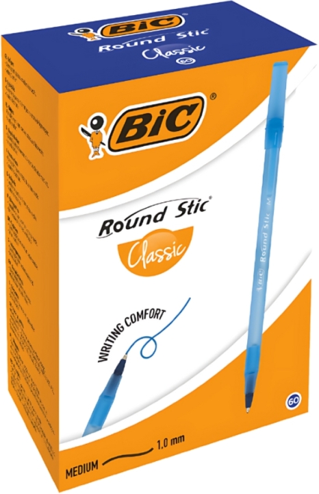 BIc Round Stic Classic długopis niebieski 60 sztuk