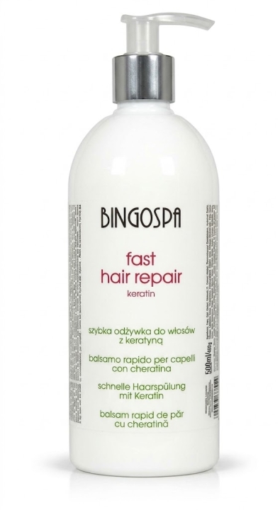 BINGOSPA Szybka odżywka do włosów zielona glinka 500 ml