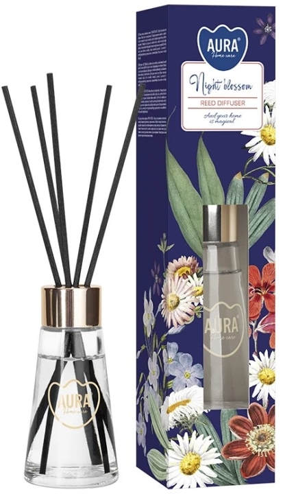 Aura Dyfuzor zapachowy do 12 tygodni NOCNY KWIAT 50 ml