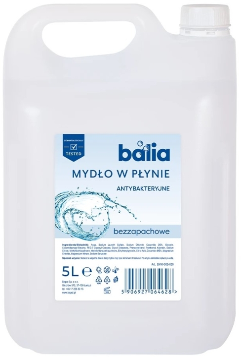 Balia Mydło do rąk Bezzapachowe antybakteryjne 5 L