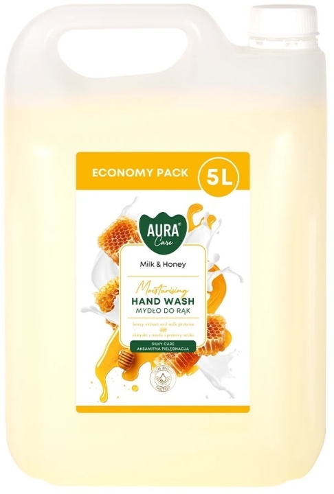 Aura Care Mydło do rąk Mleko i miód 5 L