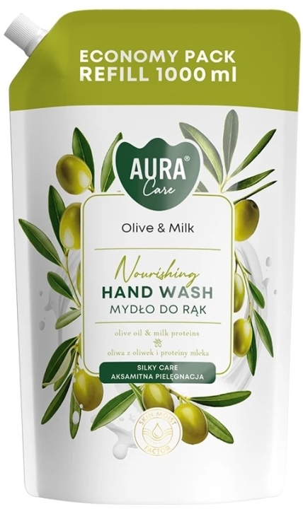 Aura Care Mydło do rąk Oliwka i mleko 1000 ml