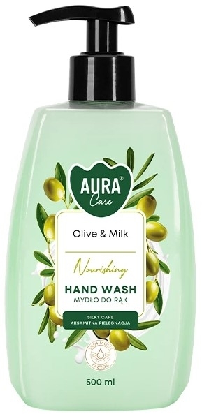 Aura Care Mydło do rąk Oliwka i mleko 500 ml