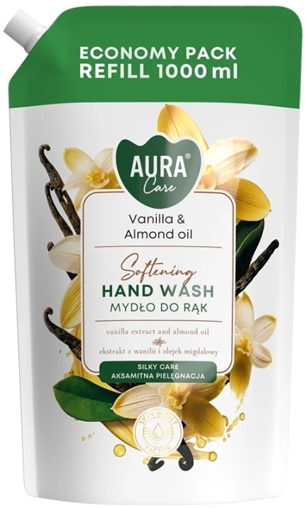 Aura Care Mydło do rąk Wanilia i olejek migdałowy 1000 ml