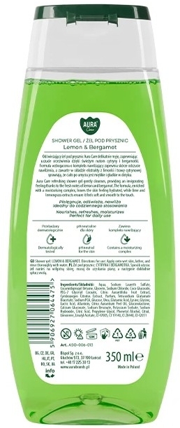 Aura Care Żel pod prysznic zapach Cytryna i bergamotka 350 ml