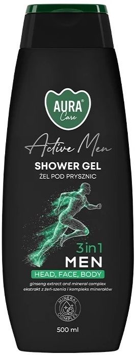 Aura Care Żel pod prysznic zapach MEN 3 w 1 500 ml