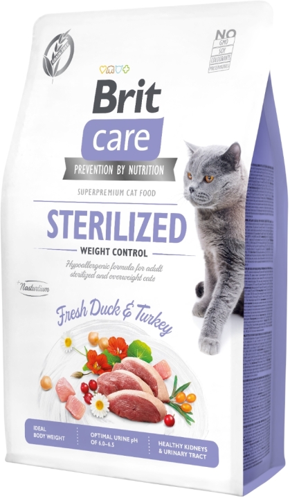 BRIT Care Cat Grain Free Sterlized Weight sucha karma dla kotów 2 kg