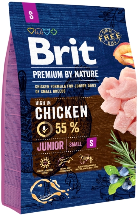 BRIT Premium By Nature Junior S sucha karma dla psa 3 kg
