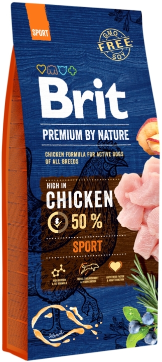 BRIT Premium By Nature Sport sucha karma dla psa 15 kg