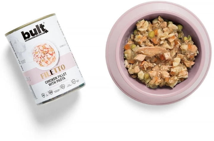 BULT Filety Mięsne mokra karma dla psa Kurczak z makaronem puszka 400 g