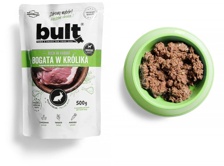 BULT Karma dla psa z królikiem saszetka 500 g