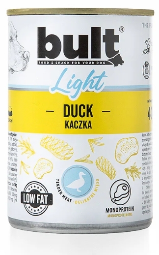 BULT Light mokra karma dla psa z kaczką puszka 400 g