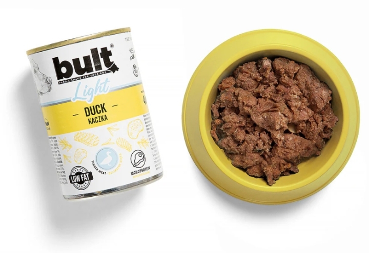 BULT Light mokra karma dla psa z kaczką puszka 400 g