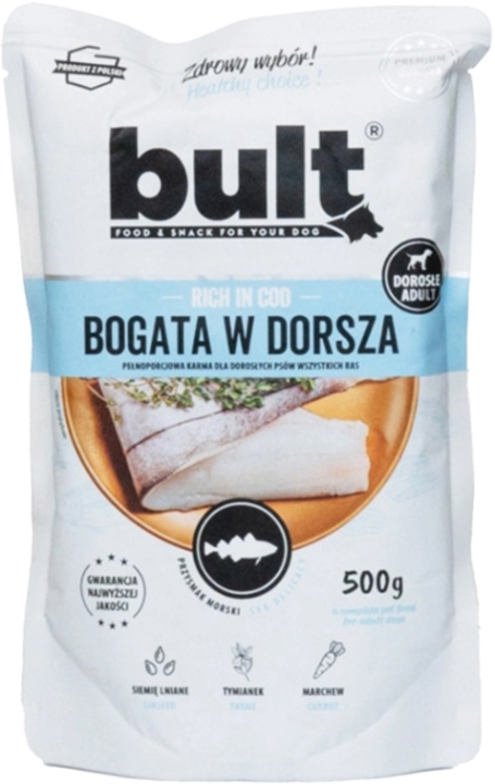 BULT Mielonka dla psów bogata w dorsza saszetka 500 g