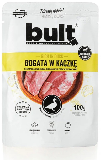 BULT Mokra karma dla psów bogata w kaczkę 100 g