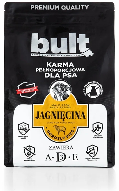 BULT Sucha Karma z jagnięciną dla psów mała ras 3 kg