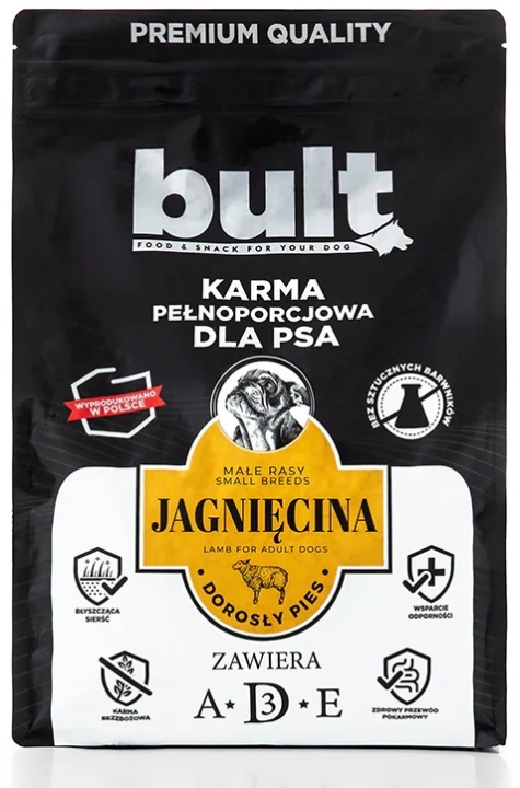 BULT Sucha karma dla dorosłych psów z  jagnięciną 12 kg