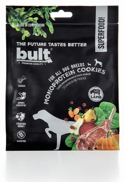 BULT Superfoods Monoprotein Cookies Hipoalergiczne ciastka z jagnięciną 300 g