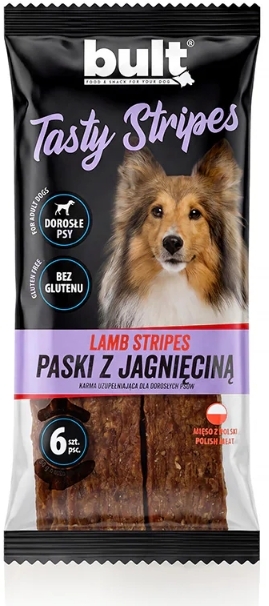 BULT Tasty Stripes paski z jagnięciną przysmak dla psa 6 sztuk