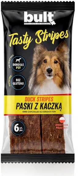 BULT Tasty Stripes paski z kaczką przysmak dla psa 6 sztuk