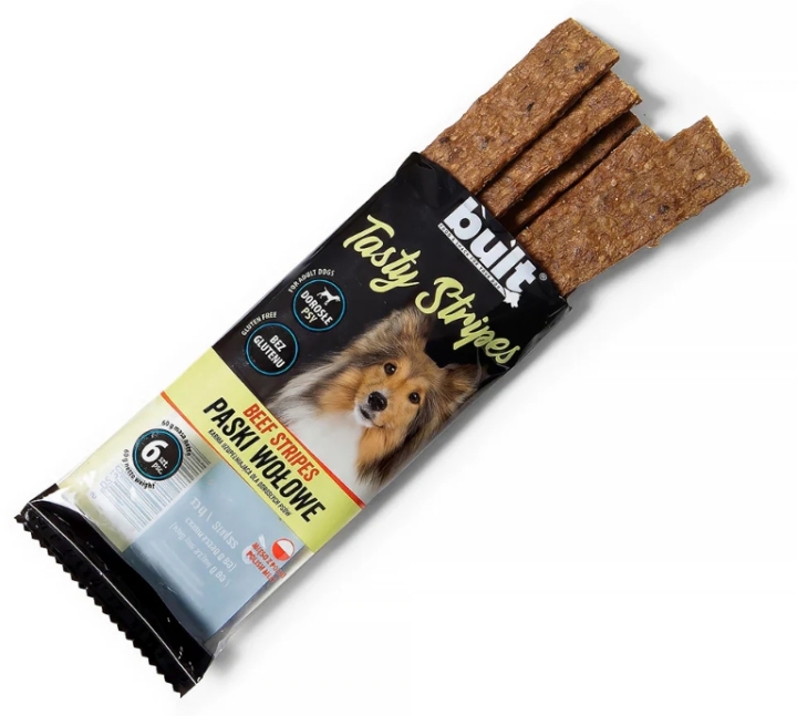 BULT Tasty Stripes paski z wołowiną przysmak dla psa 6 sztuk