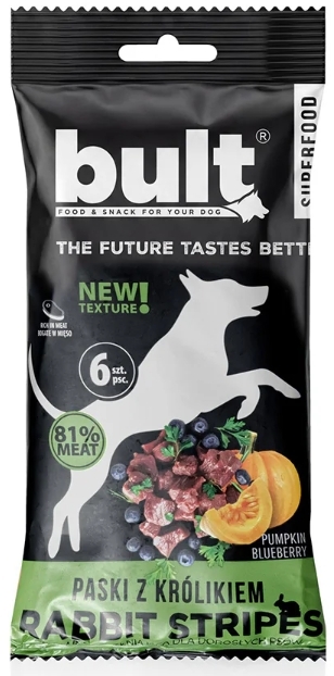 BULT Tasty Strips Superfoods paski z królika dla psa 6 sztuk