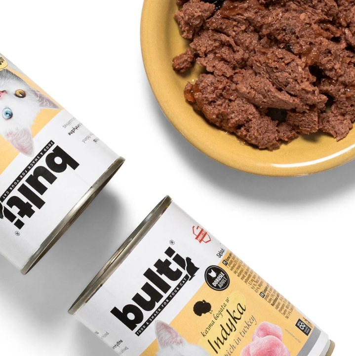 BULTI Mielonka z indykiem dla kota puszka 400 g
