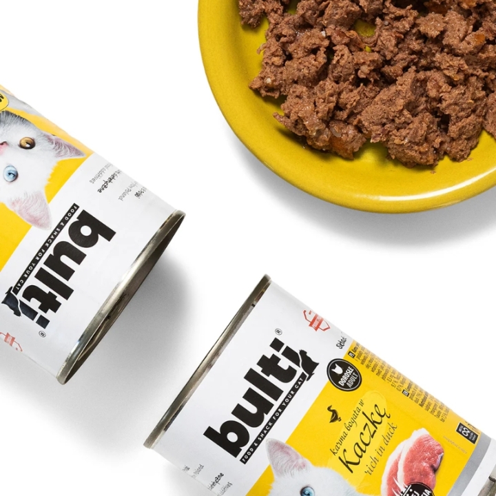 BULTI Mielonka z kaczką dla kota puszka 400 g