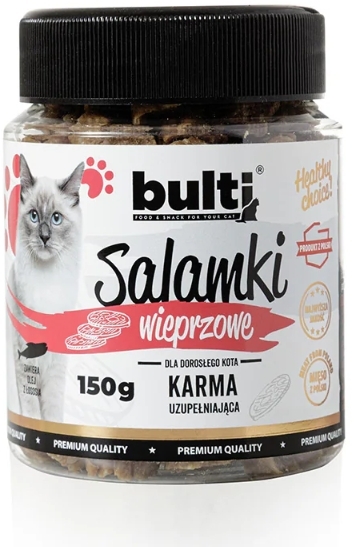 BULTI Salamki wieprzowe smakołyk dla kota 150 g