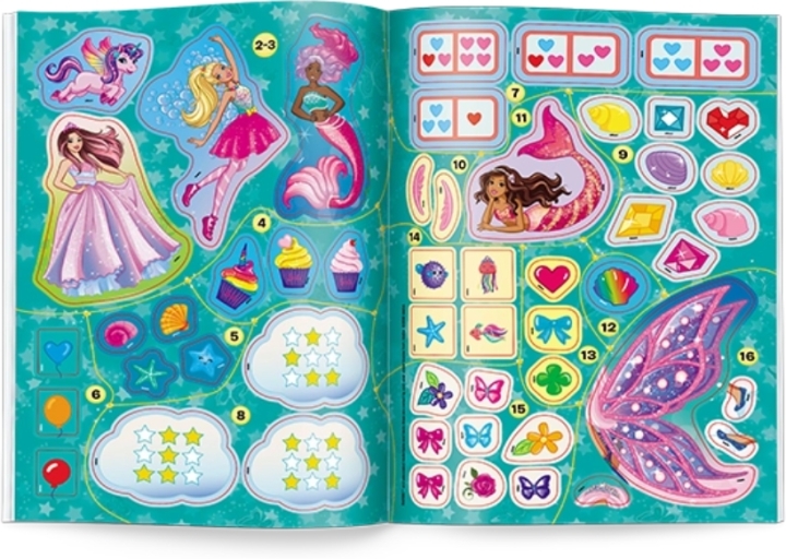 Barbie Dreamtopia. 100 brokatowych naklejek