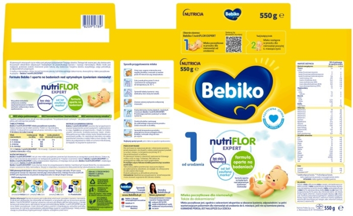 Bebiko 1 Nutriflor Expert 0 m+ 550 g