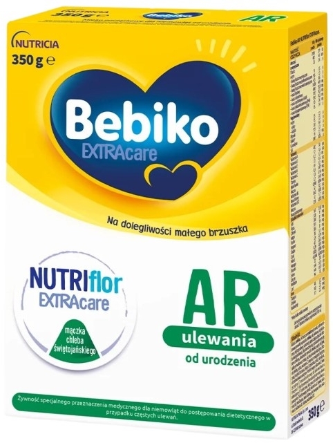 Bebiko AR 1 z NutriFlor+ Mleko Modyfikowane Od Urodzenia Przeciw Ulewaniom 350g