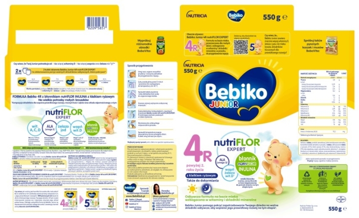 Bebiko Junior 4 R Nutriflor Expert 2+ 550 g
