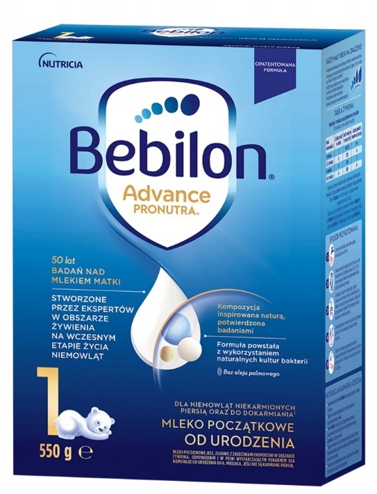 Bebilon Advanced Pronutra Mleko początkowe 1 550 g