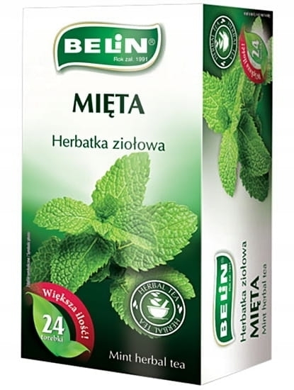Belin Herbatka ziołowa Mięta 24 torebki