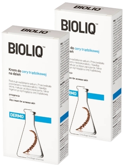 Bioliq Dermo Krem Do Cery Trądzikowej Na Dzień 50 ml Wielopak x2