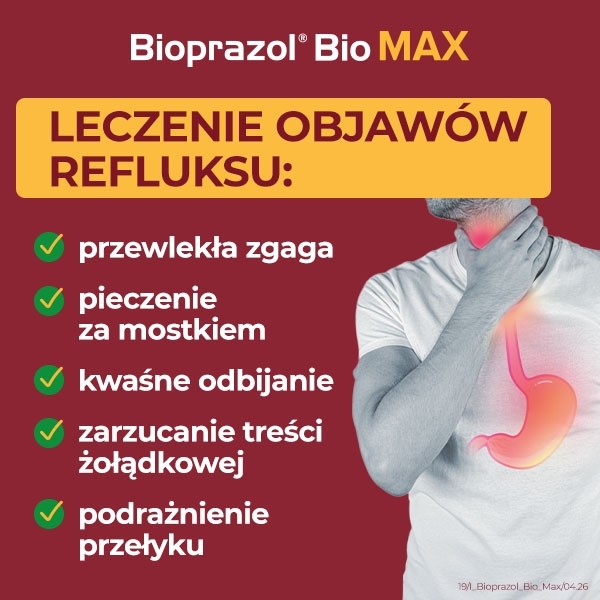 Bioprazol Bio Max 20 mg 14 kapsułek
