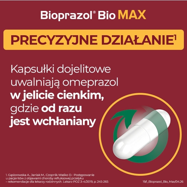 Bioprazol Bio Max 20 mg 14 kapsułek