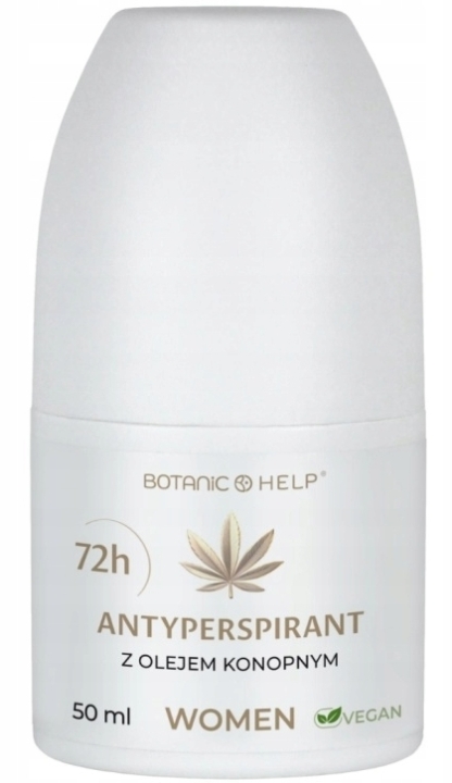 BotanicHELP Antyperspirant WOMEN 48h z olejem konopnym 50 ml