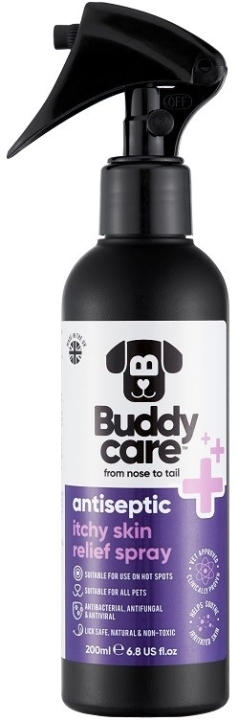 Buddycare Spray łagodzący swędzenie i podrażnienia skóry u zwierząt domowych, 200 ml
