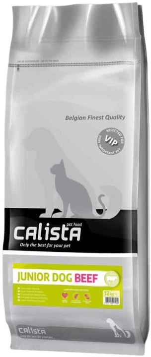 CALISTA Junior z wołowiną Sucha karma dla psa 12 kg