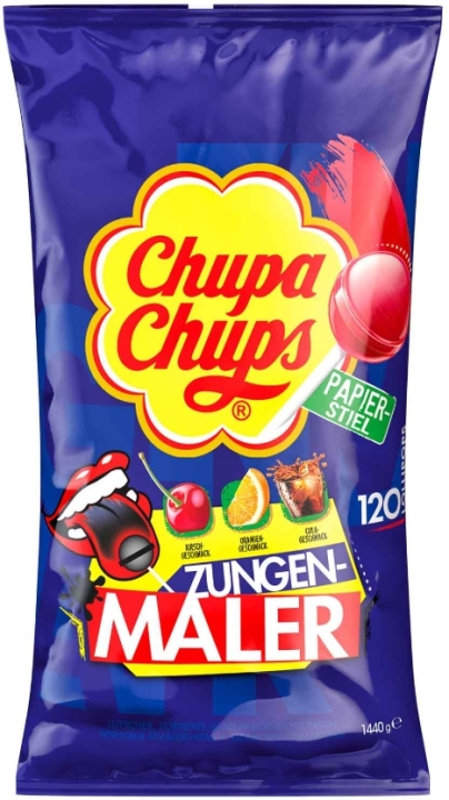 CHUPA CHUPS Zungen-Maler lizaki mix smaków 120 sztuk