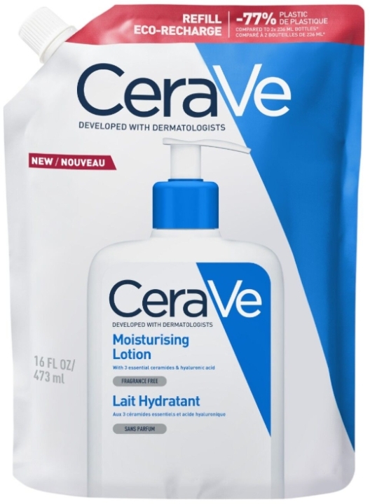 CeraVe Emulsja do ciała i twarzy nawilżająca dla skóry suchej i bardzo suchej uzupełnienie 473 ml