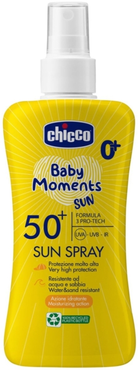 Chicco Baby Moments Spray do opalania SPF 50+ 0 m+ 150 ml