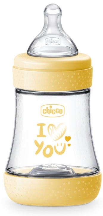 Chicco Perfect5 Butelka antykolkowa 150 ml plastikowa yellow 0 m+ 1 szt. (pudeł.)