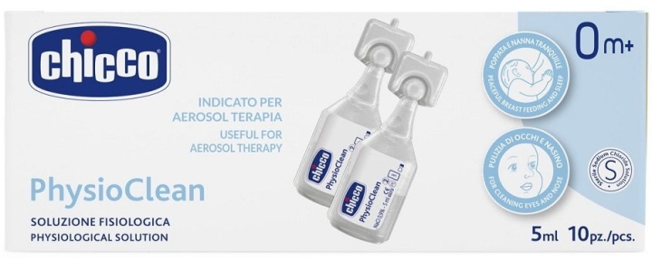 Chicco PhysioClean Roztwór soli fizjologicznej 10 ampułek po 5 ml