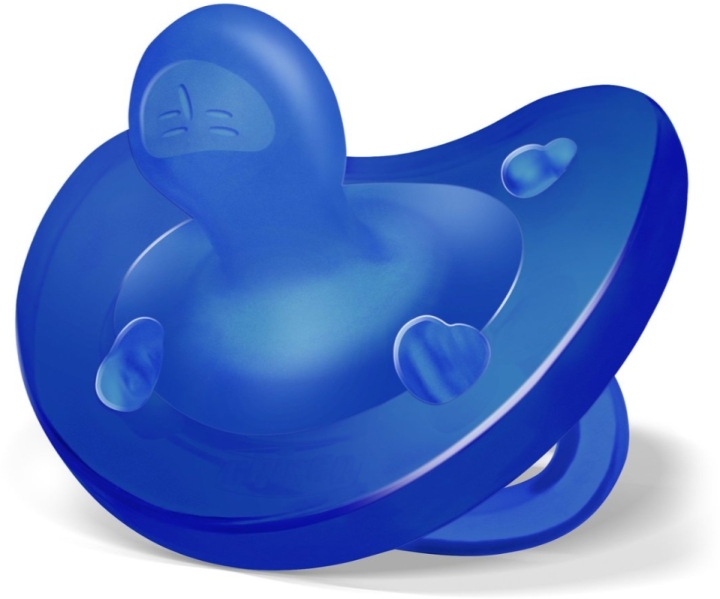 Chicco PhysioForma Smoczek uspokajający soft silikonowy niebieski 16-36 m+ 1 sztuka